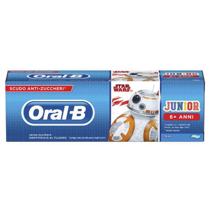 ORALB DENTIFRICIO JUNIOR STAR WARS 6-12 ANNI 75 ML ORALB DENTIFRICIO JUNIOR STAR WARS 6-12 ANNI 75 ML