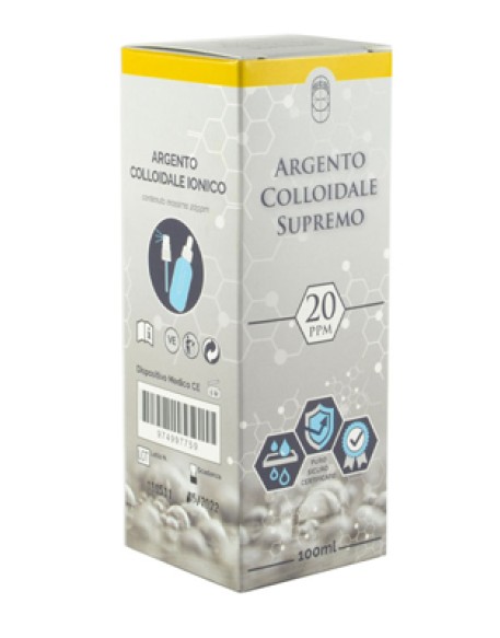 ARGENTO COLLOIDALE SUPREMO 20PPM 100 ML SPRAY + CONTAGOCCE