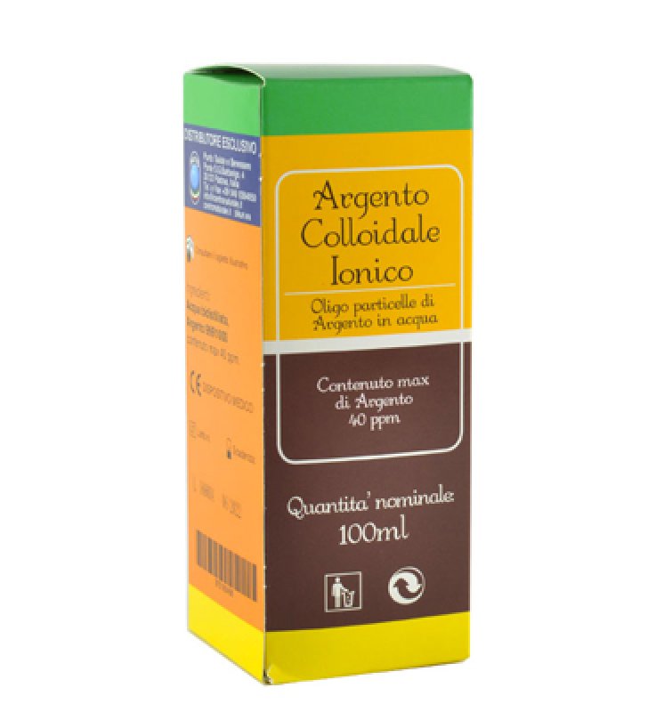 ARGENTO COLLOIDALE IONICO 40PPM CERTIFICATO SPRAY CON CONTAGOCCE 100 ML