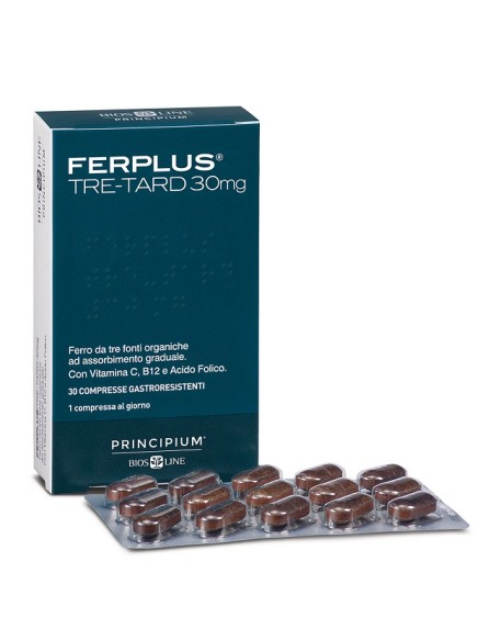 PRINCIPIUM FERPLUS TRE RETARD 30MG 30 COMPRESSE GASTRORESISTENTI