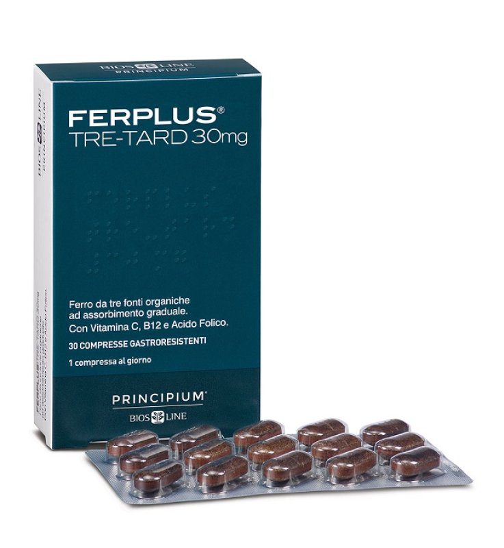 PRINCIPIUM FERPLUS TRE RETARD 30MG 30 COMPRESSE GASTRORESISTENTI
