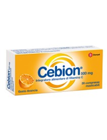 CEBION MASTICABILE ARANCIA VITAMINA C 500 MG 20 COMPRESSE