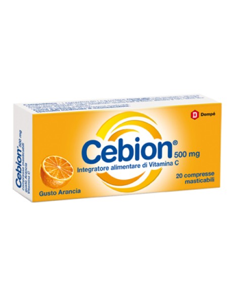 CEBION MASTICABILE ARANCIA VITAMINA C 500 MG 20 COMPRESSE