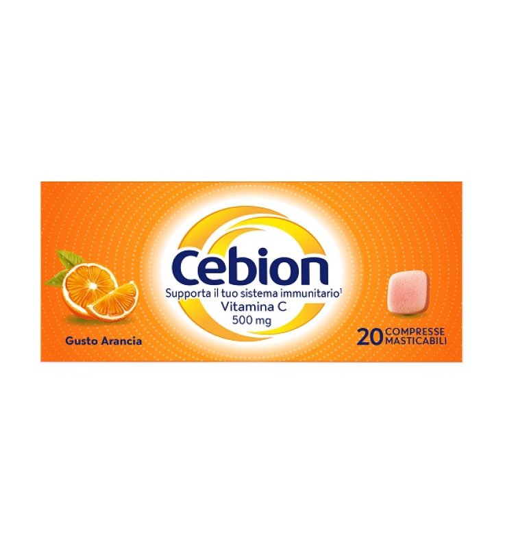 CEBION MASTICABILE ARANCIA VITAMINA C 500 MG 20 COMPRESSE