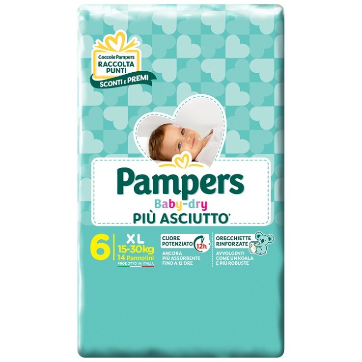 PAMPERS BABY DRY DWCT XL 14 PEZZI PAMPERS BABY DRY DWCT XL 14 PEZZI
