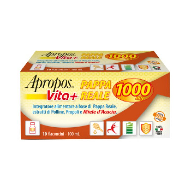 APROPOS VITA+ PAPPA REALE 1000MG 10 FLACONCINI DA 10 ML APROPOS VITA+ PAPPA REALE 1000MG 10 FLACONCINI DA 10 ML