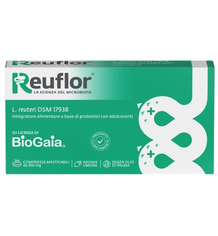 REUFLOR 20 COMPRESSE MASTICABILI AROMA LIMONE