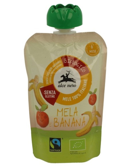 PUREA MELA/BANANA DOYPACK BIO BABY FOOD FAIRTRADE 100 G