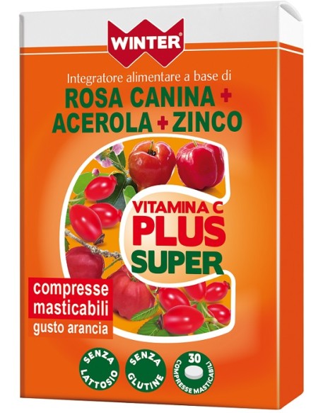 WINTER VITAMINA C PLUS SUPER  + ZINCO 30 COMPRESSE MASTICABILI