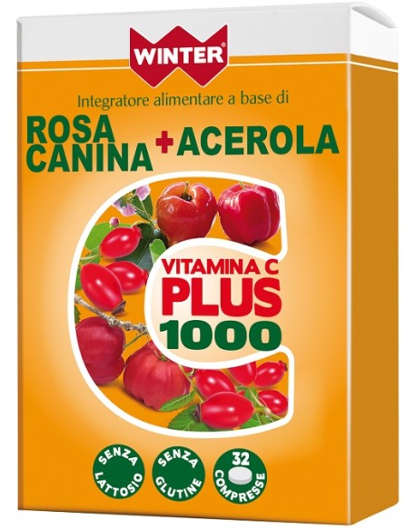 WINTER VITAMINA C PLUS 1000 ROSA CANINA + ACEROLA 32 COMPRESSE