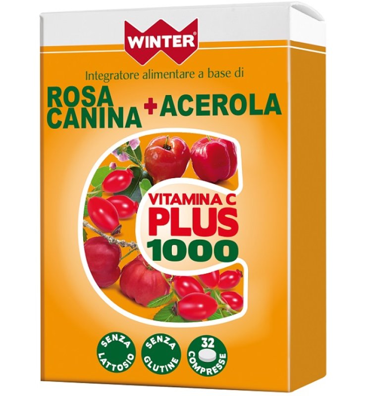 WINTER VITAMINA C PLUS 1000 ROSA CANINA + ACEROLA 32 COMPRESSE WINTER VITAMINA C PLUS 1000 ROSA CANINA + ACEROLA 32 COMPRESSE