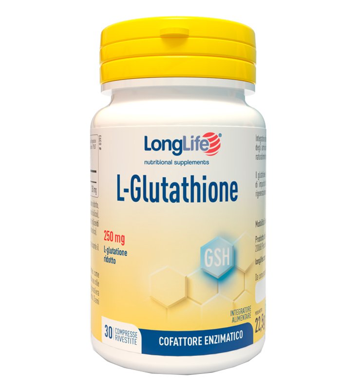 LONGLIFE L-GLUTATHIONE 250 MG 30 COMPRESSE LONGLIFE L-GLUTATHIONE 250 MG 30 COMPRESSE