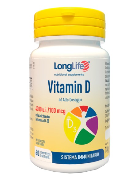 LONGLIFE VITAMIN D 4000UI 60 COMPRESSE