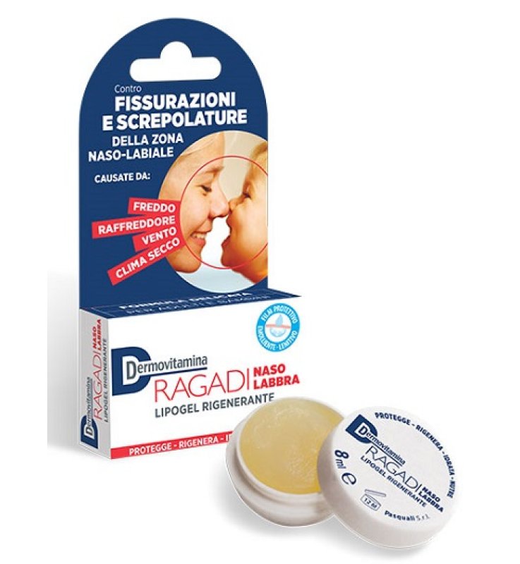 DERMOVITAMINA RAGADI NASO E LABBRA LIPOGEL RIPARATORE 8 ML