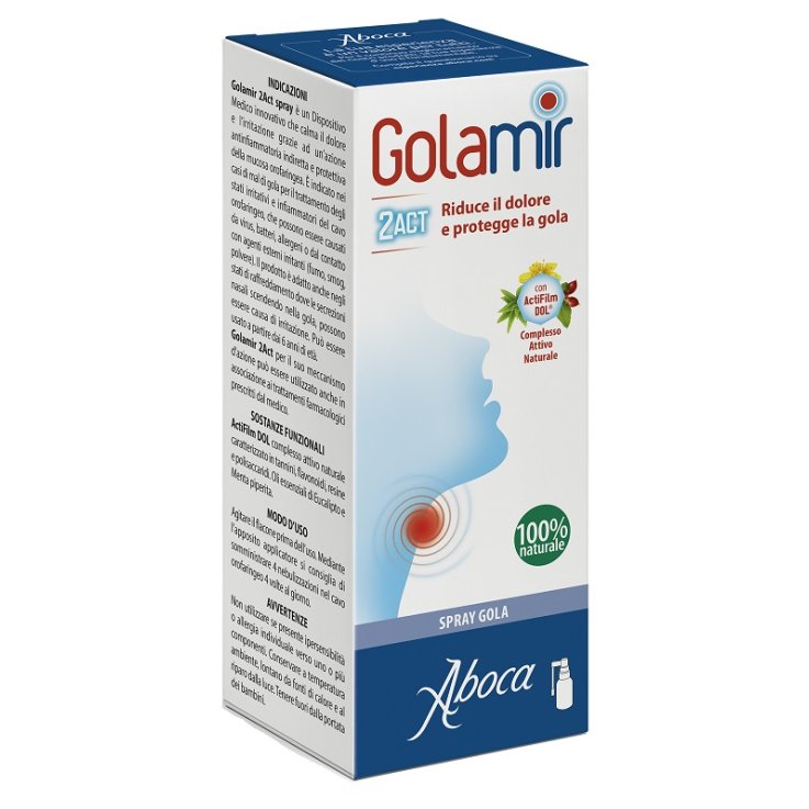 GOLAMIR 2ACT SPRAY 30 ML NO ALCOOL ADULTI E BAMBINI DA UN ANNO DI ETA' GOLAMIR 2ACT SPRAY 30 ML NO ALCOOL ADULTI E BAMBINI DA UN ANNO DI ETA'