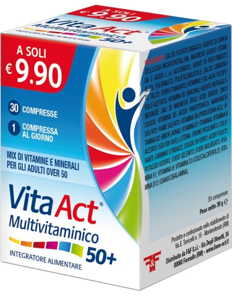 VITA ACT 50+ MULTIVITAMINICO 30 COMPRESSE