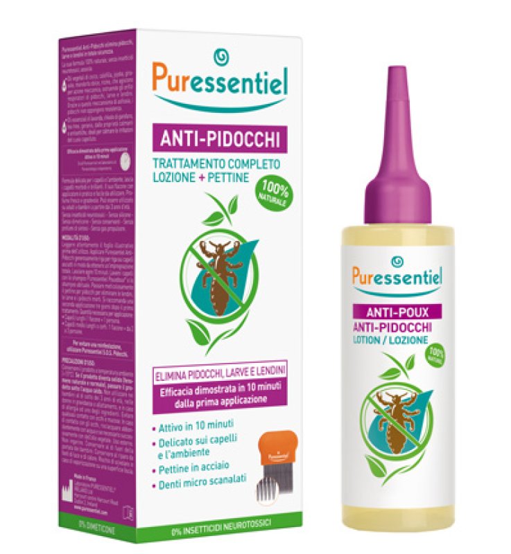 LOZIONE ANTIPIDOCCHI 100 ML + PETTINE PURESSENTIEL