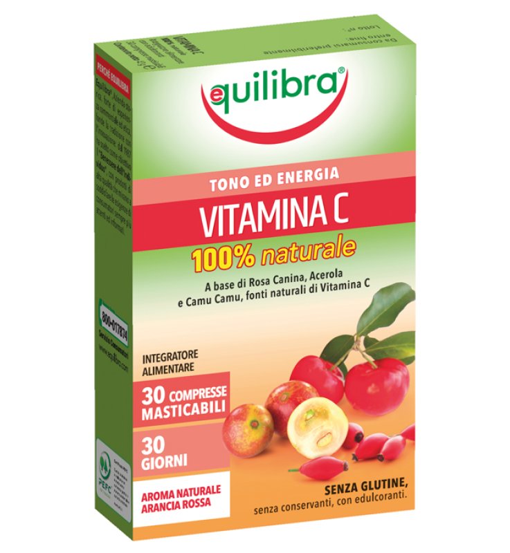 VITAMINA C 100% NAT 30CP EQUILIB