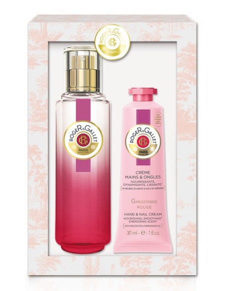 ROGER&GALLET MINI DUO GINGER ROUGE EAU DE TOILETTE 30 ML + HAND CREAM 30 ML