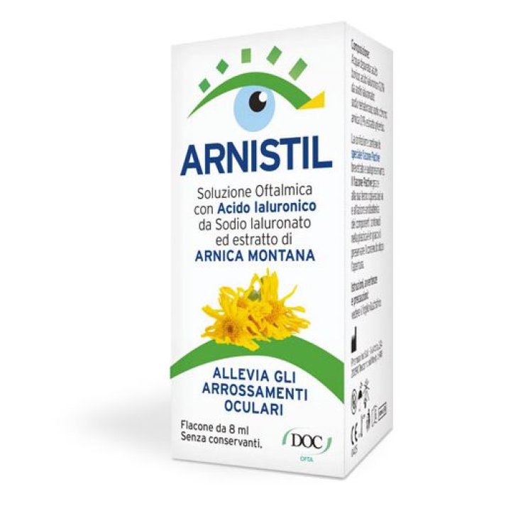 ARNISTIL SOLUZIONE OFTALMICA ACIDO IALURONICO 0,2% + ESTRATTO DI ARNICA MONTANA 0,1% FLACONE 8 ML ARNISTIL SOLUZIONE OFTALMICA ACIDO IALURONICO 0,2% + ESTRATTO DI ARNICA MONTANA 0,1% FLACONE 8 ML
