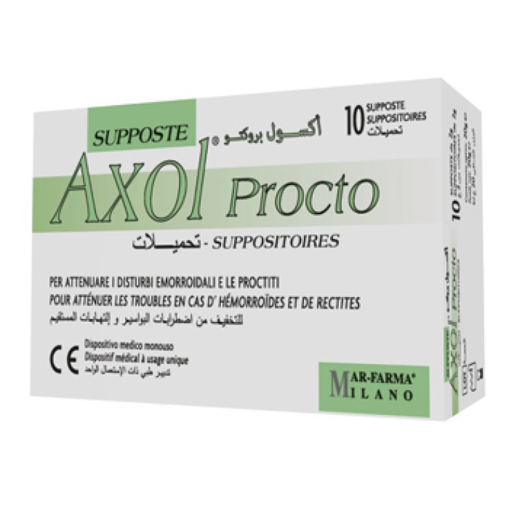 AXOL PROCTO 10SUPPOSTE 2GR AXOL PROCTO 10SUPPOSTE 2GR