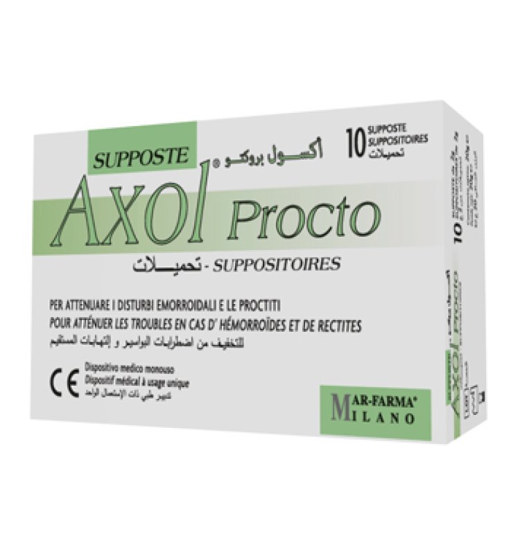 AXOL PROCTO 10SUPPOSTE 2GR AXOL PROCTO 10SUPPOSTE 2GR
