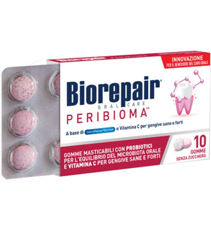 BIOREPAIR PERIBIOMA GOMME MASTICABILI 10 COMPRESSE DA 1,2 G