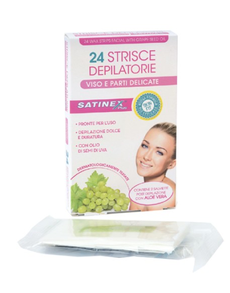 SATINEX STRISCE DEPIL VISO24PZ