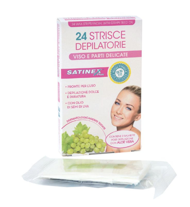 SATINEX STRISCE DEPIL VISO24PZ
