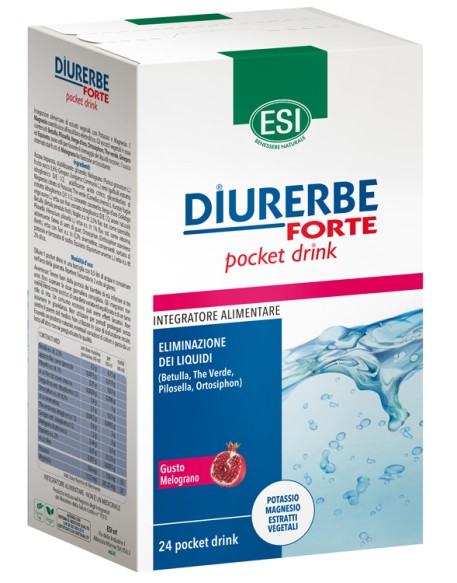 ESI DIURERBE FORTE POCKET DRINK MELOGRANO 24 X 20 ML