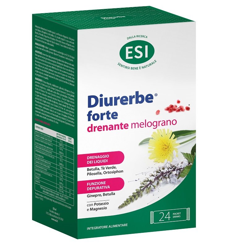 ESI DIURERBE FORTE POCKET DRINK MELOGRANO 24 X 20 ML