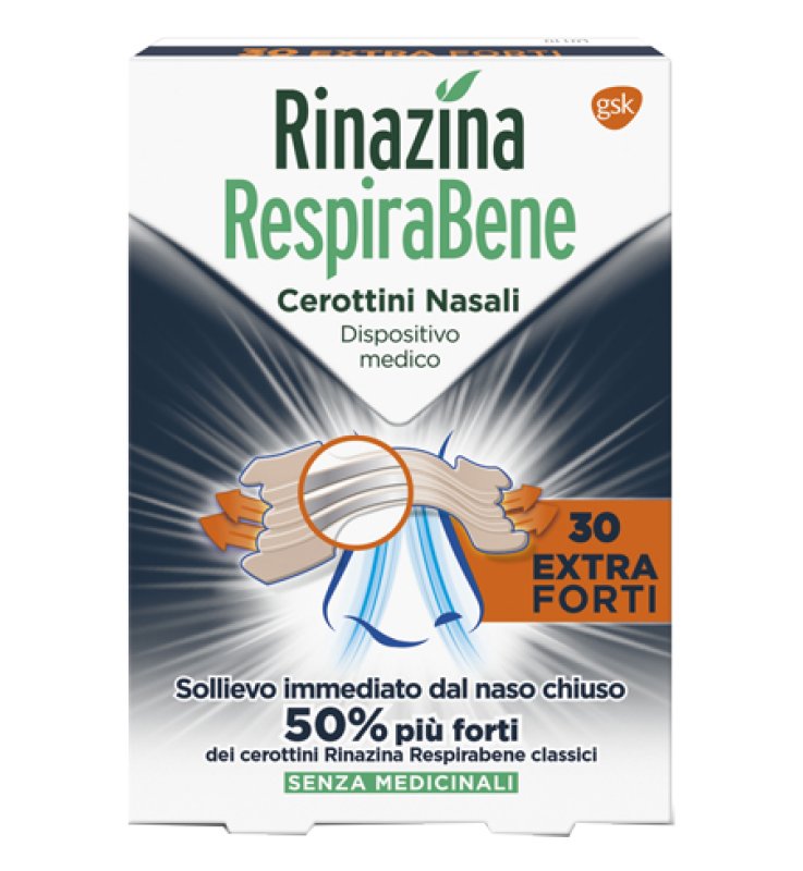 RINAZINA RESPIRABENE CEROTTINO EXTRA FORTE 30 PEZZI