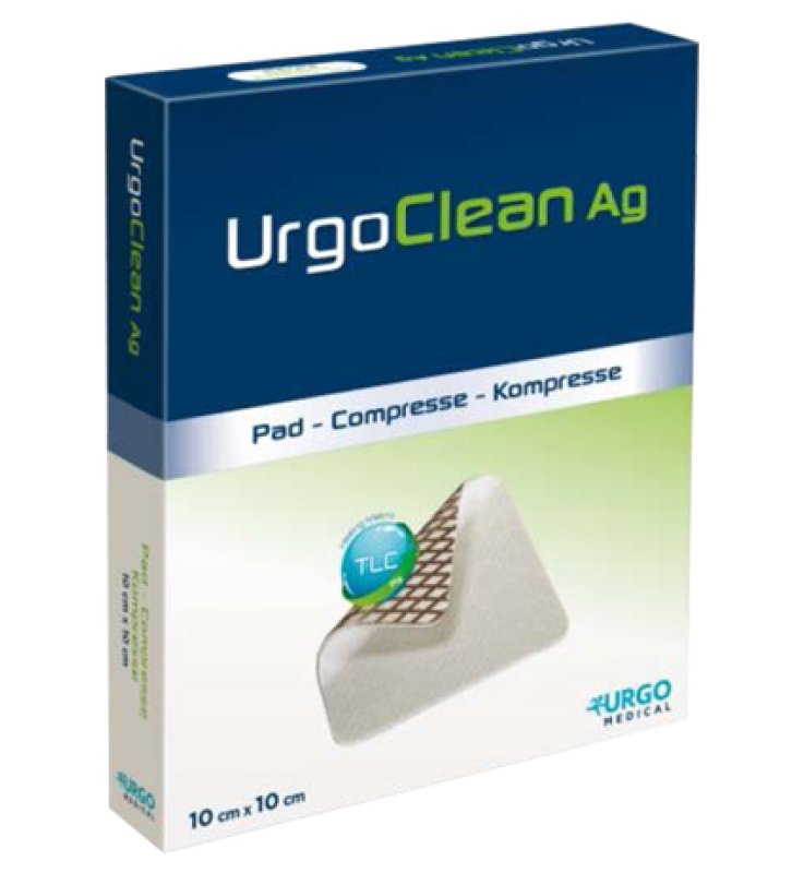 URGOCLEAN AG/SILV 10X10CM 5PZ