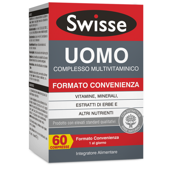 SWISSE UOMO MULTIVITAMIN 60CPR SWISSE UOMO MULTIVITAMIN 60CPR