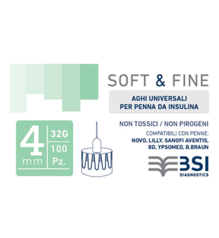 SOFT&FINE Ago Ins.32g 4mm100pz