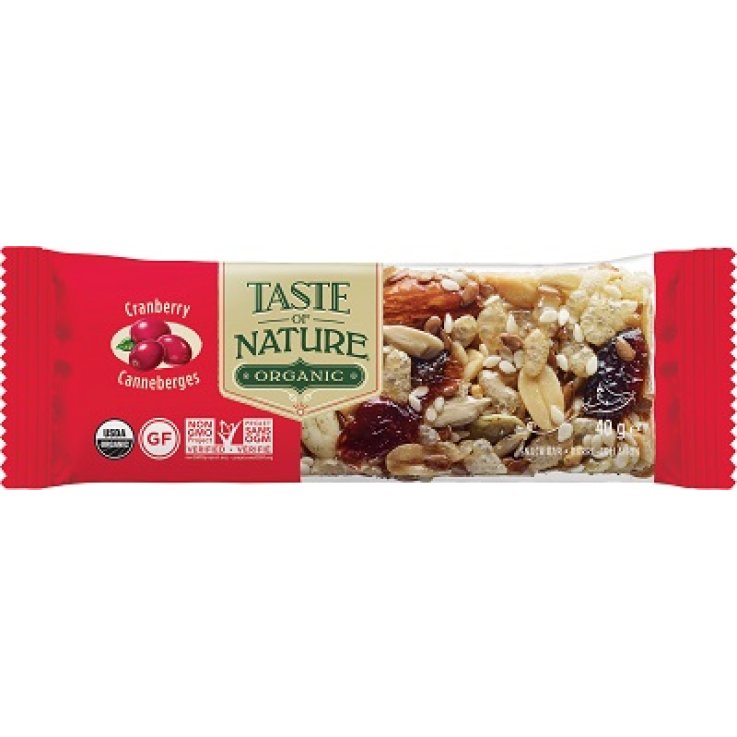 TASTE OF NATURE BARRETTA AI CRANBERRIES BIO VEGAN 40 G TASTE OF NATURE BARRETTA AI CRANBERRIES BIO VEGAN 40 G