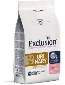EXCLUSION MONOPROTEIN VETERINARY DIET FORMULA DOG URINARY PORK & SORGHUM AND RICE MEDIUM/LARGE 12 KG DRY