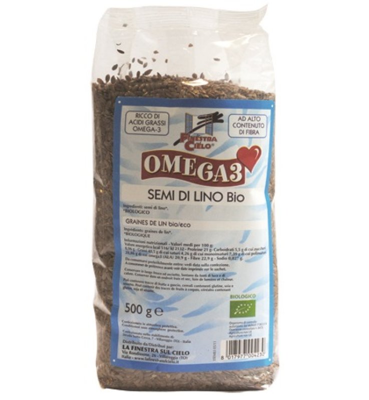 FSC OMEGA3 SEMI DI LINO BIO AD ALTO CONTENUTO DI FIBRA 500 G