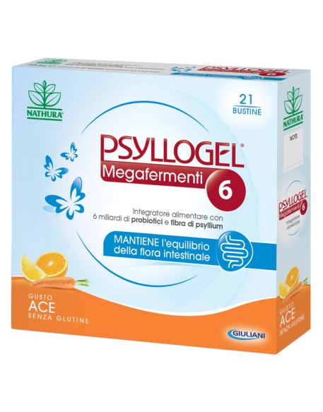 PSYLLOGEL MEGAFERMENTI 6 GUSTO ACE 21 BUSTE