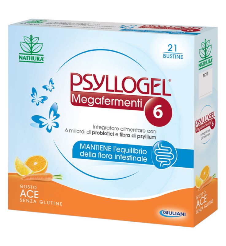 PSYLLOGEL MEGAFERMENTI 6 GUSTO ACE 21 BUSTE