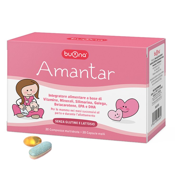 AMANTAR 20 COMPRESSE DA 1,6 G + 20 CAPSULE DA 0,637 G