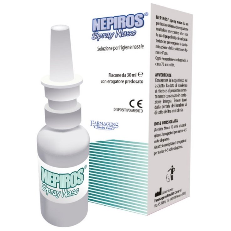 SOLUZIONE PER L'IGIENE NASALE SPRAY NEPIROS 30 ML SOLUZIONE PER L'IGIENE NASALE SPRAY NEPIROS 30 ML