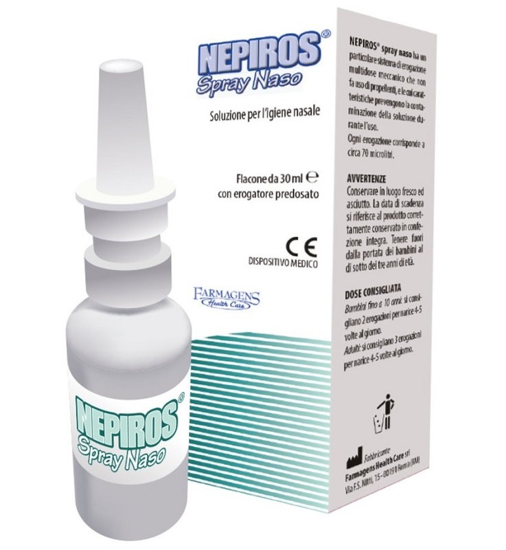 SOLUZIONE PER L'IGIENE NASALE SPRAY NEPIROS 30 ML SOLUZIONE PER L'IGIENE NASALE SPRAY NEPIROS 30 ML