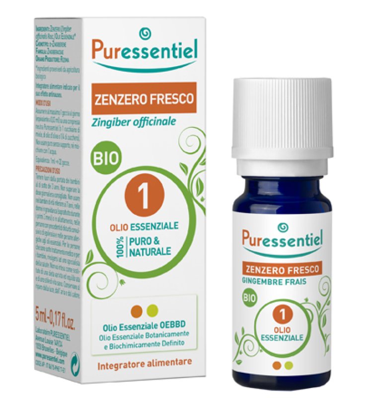 PURESSENTIEL ZENZERO FRESCO OLIO ESSENZIALE BIO 5 ML