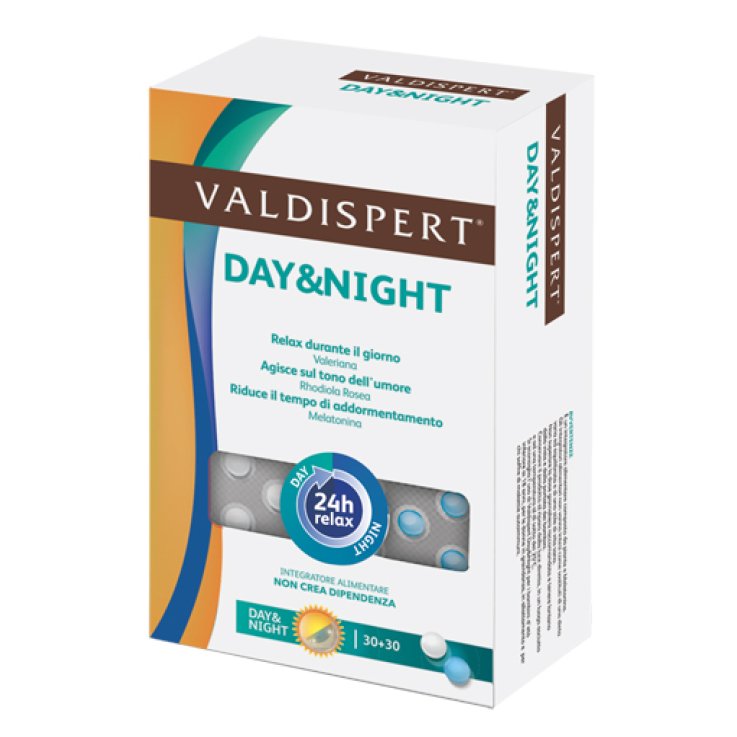 VALDISPERT DAY & NIGHT 30 COMPRESSE DAY + 30 COMPRESSE NIGHT VALDISPERT DAY & NIGHT 30 COMPRESSE DAY + 30 COMPRESSE NIGHT