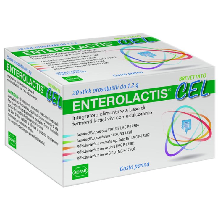 ENTEROLACTIS CEL 20 STICK OROSOLUBILI ENTEROLACTIS CEL 20 STICK OROSOLUBILI