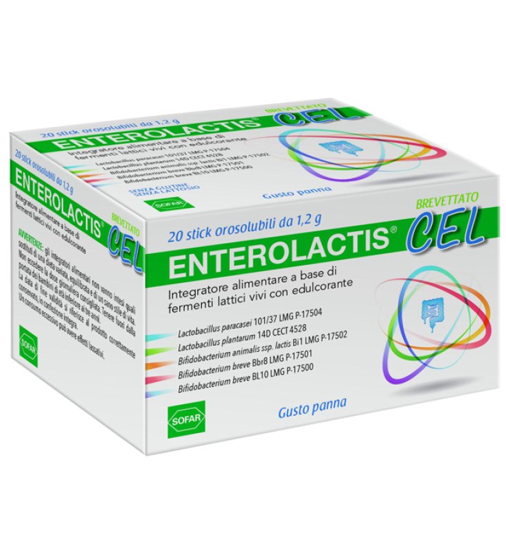 ENTEROLACTIS CEL 20 STICK OROSOLUBILI ENTEROLACTIS CEL 20 STICK OROSOLUBILI