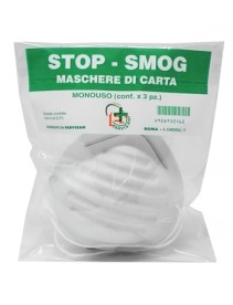 MASCHERE DI CARTA STOP-SMOG MONOUSO 3 PEZZI