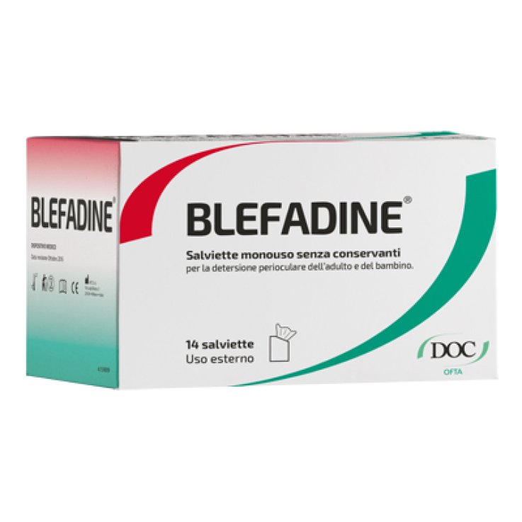 BLEFADINE 14 SALVIETTE MONOUSO PER DETERSIONE PERIOCULARE BLEFADINE 14 SALVIETTE MONOUSO PER DETERSIONE PERIOCULARE