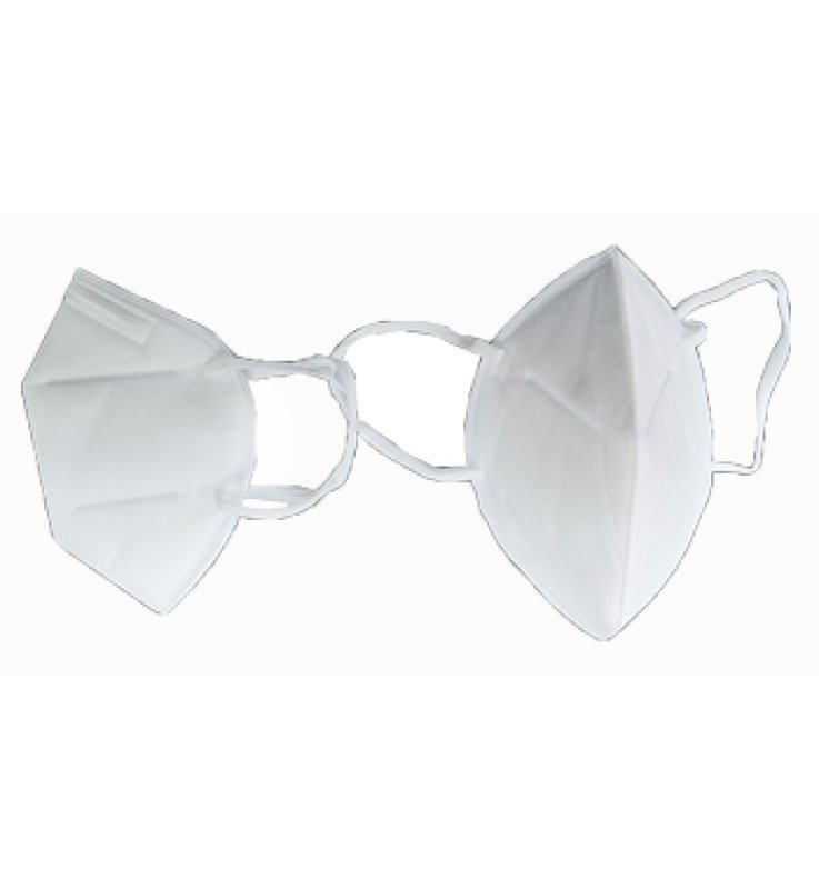 GREENCARE MASCHERINA KN95 ADULTO 15,5 X 10,5CM BIANCO 4 STRATI 1 PEZZO MONOUSO